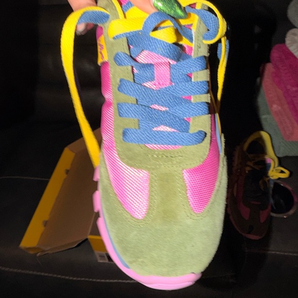 Marc Jacobs Jogger Sneakers with Pink and Yellow - Picture 6 of 8